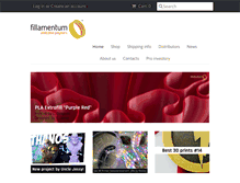 Tablet Screenshot of fillamentum.com